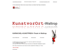 Tablet Screenshot of kunstvorort-waltrop.de